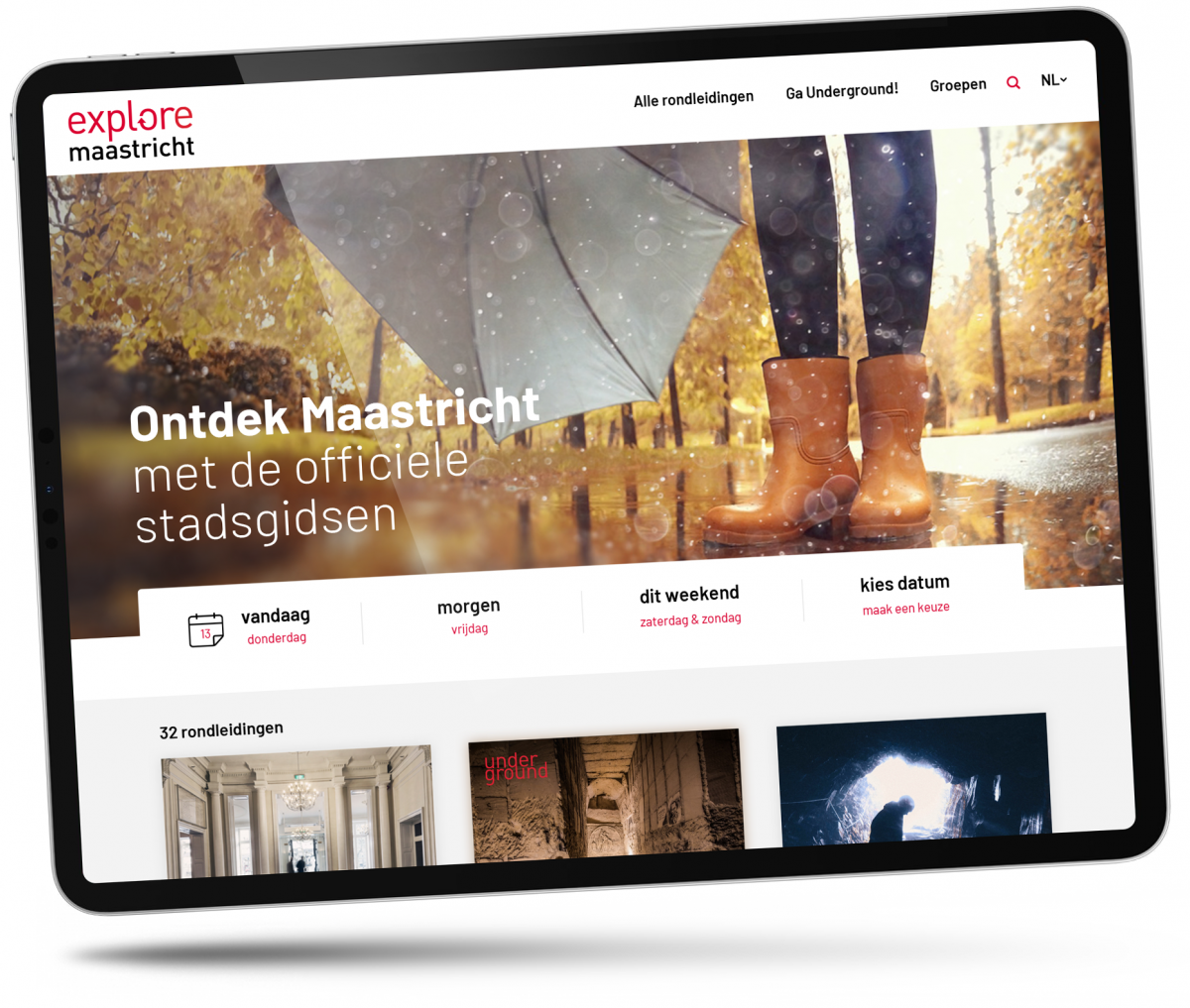 Explore Maastricht homepage